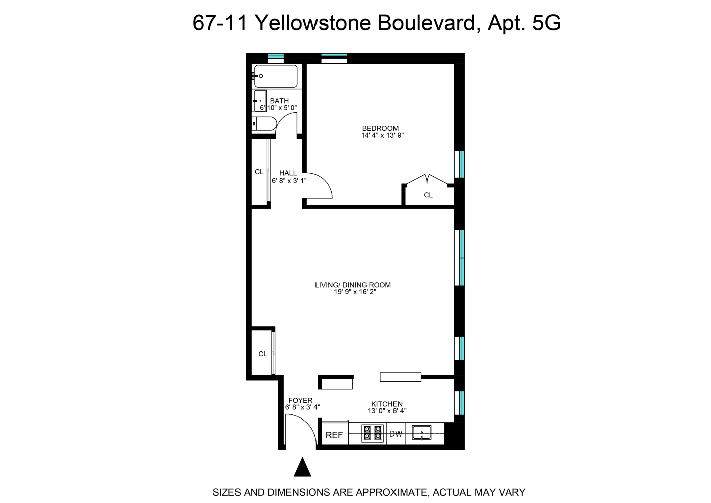 Floorplan for 67-11 Yellowstone Boul
