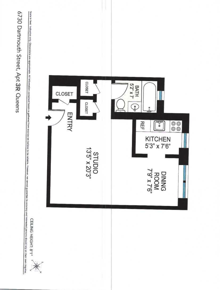 Floorplan for 67-30 Dartmouth Street