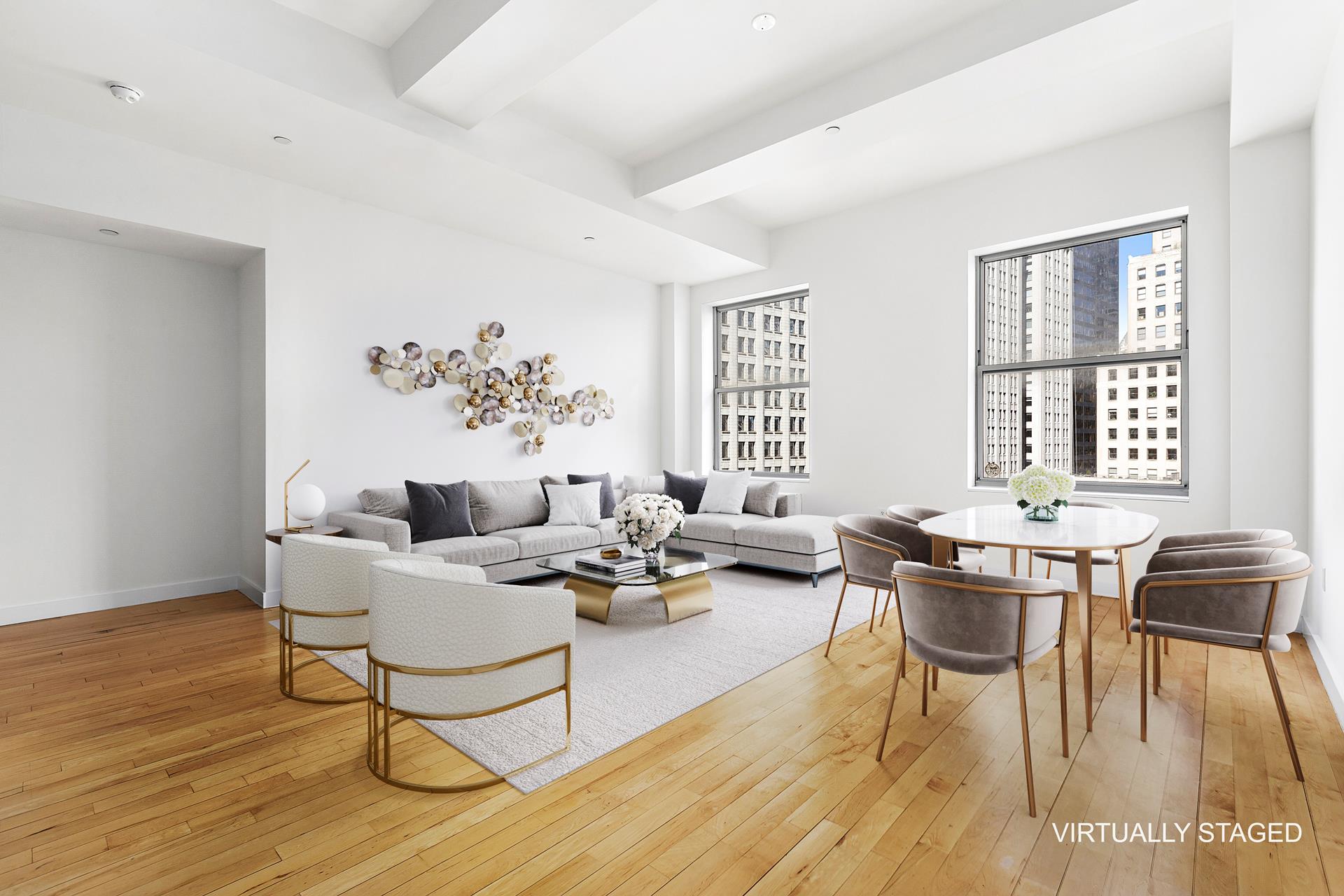 15 Broad Street 2106, Financial District, Downtown, NYC - 2 Bedrooms  
1 Bathrooms  
4 Rooms - 