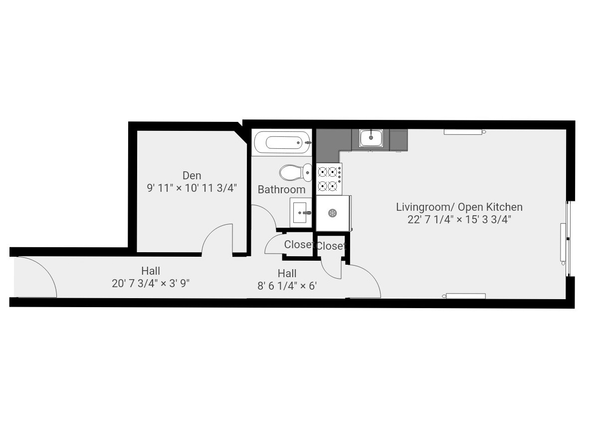 Floorplan for 33 Trumbull Place, 1