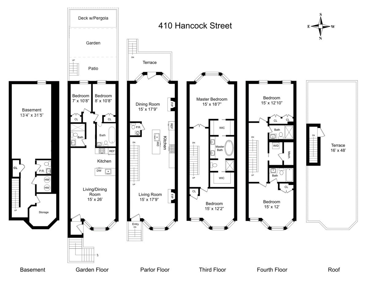 Floorplan for 410 Hancock Street