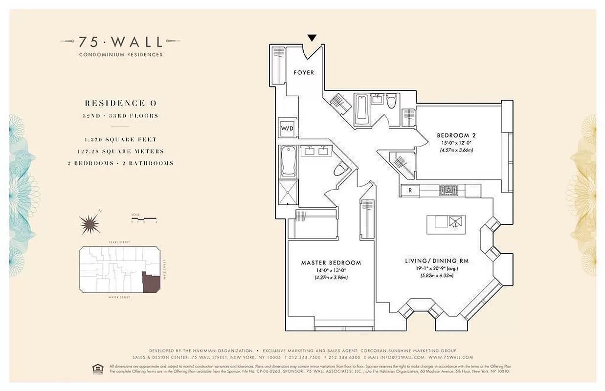 Floorplan for 75 Wall Street, 33-O