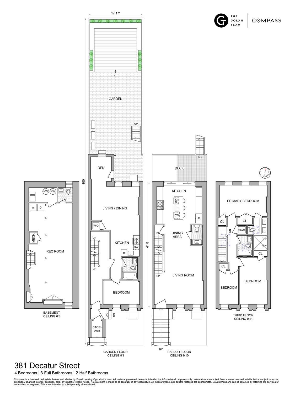 Floorplan for 381 Decatur Street