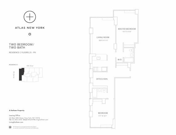 Floorplan for 66 West 38th Street, 40C