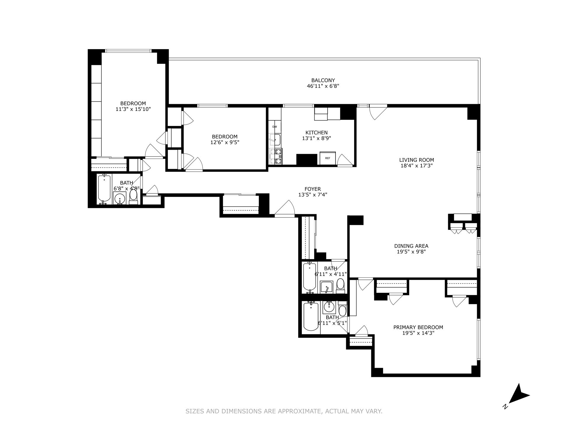 Floorplan for 333 East 79th Street, PHY