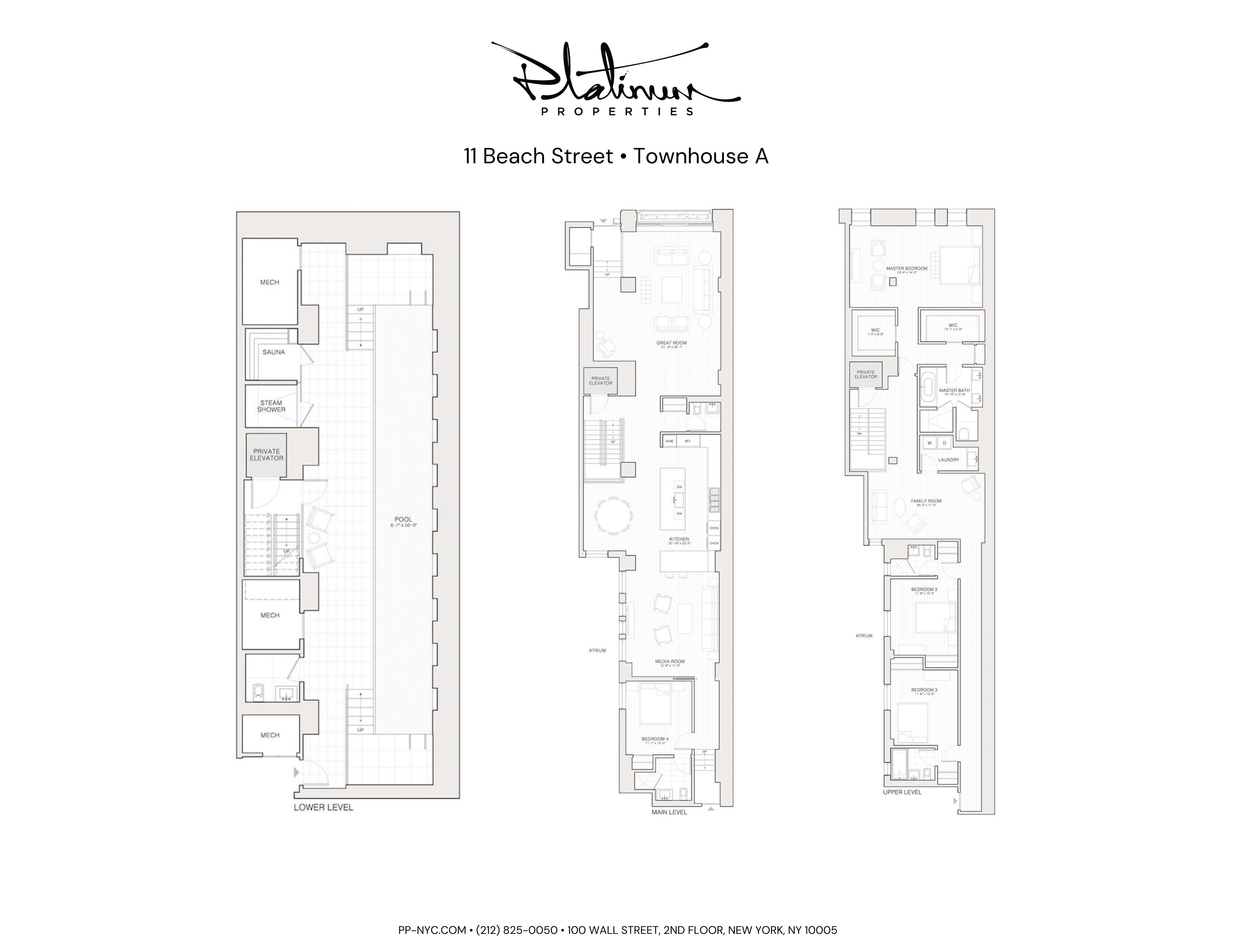 Floorplan for 11 Beach Street, TH-A