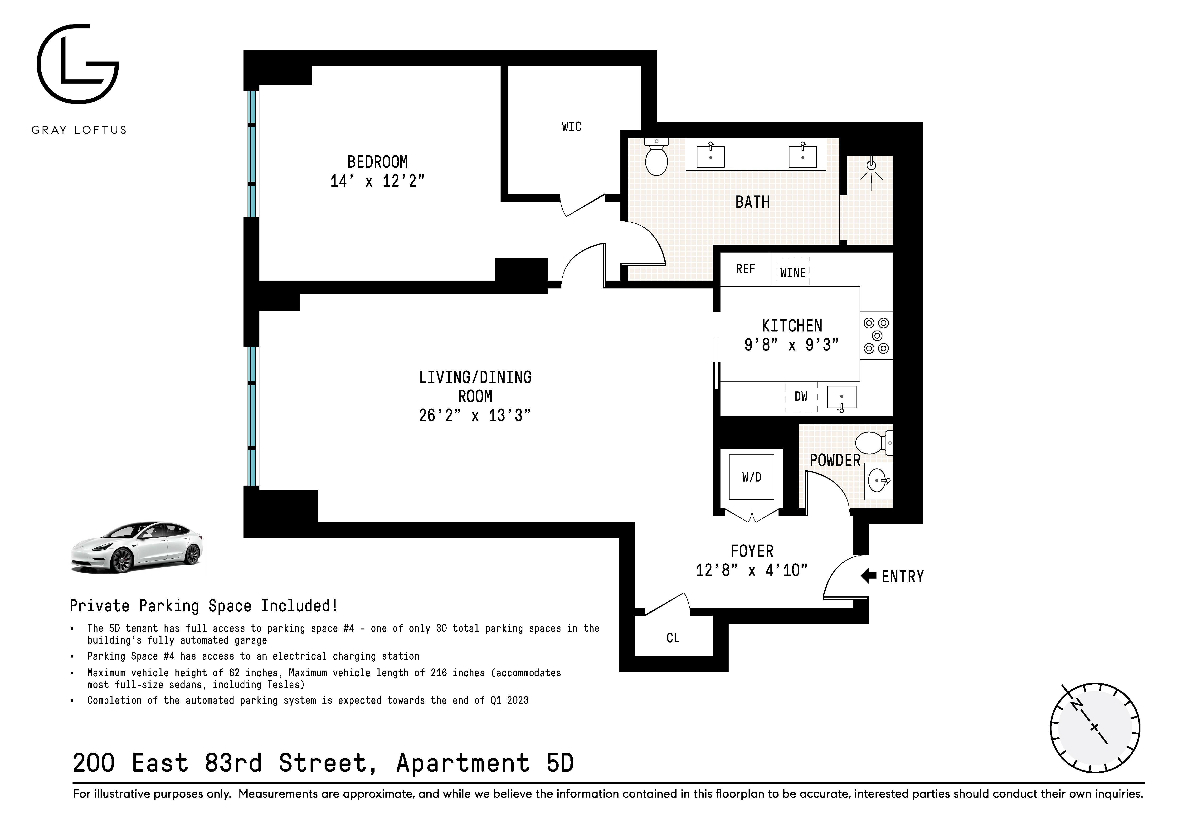 Floorplan for 200 East 83rd Street, 5D