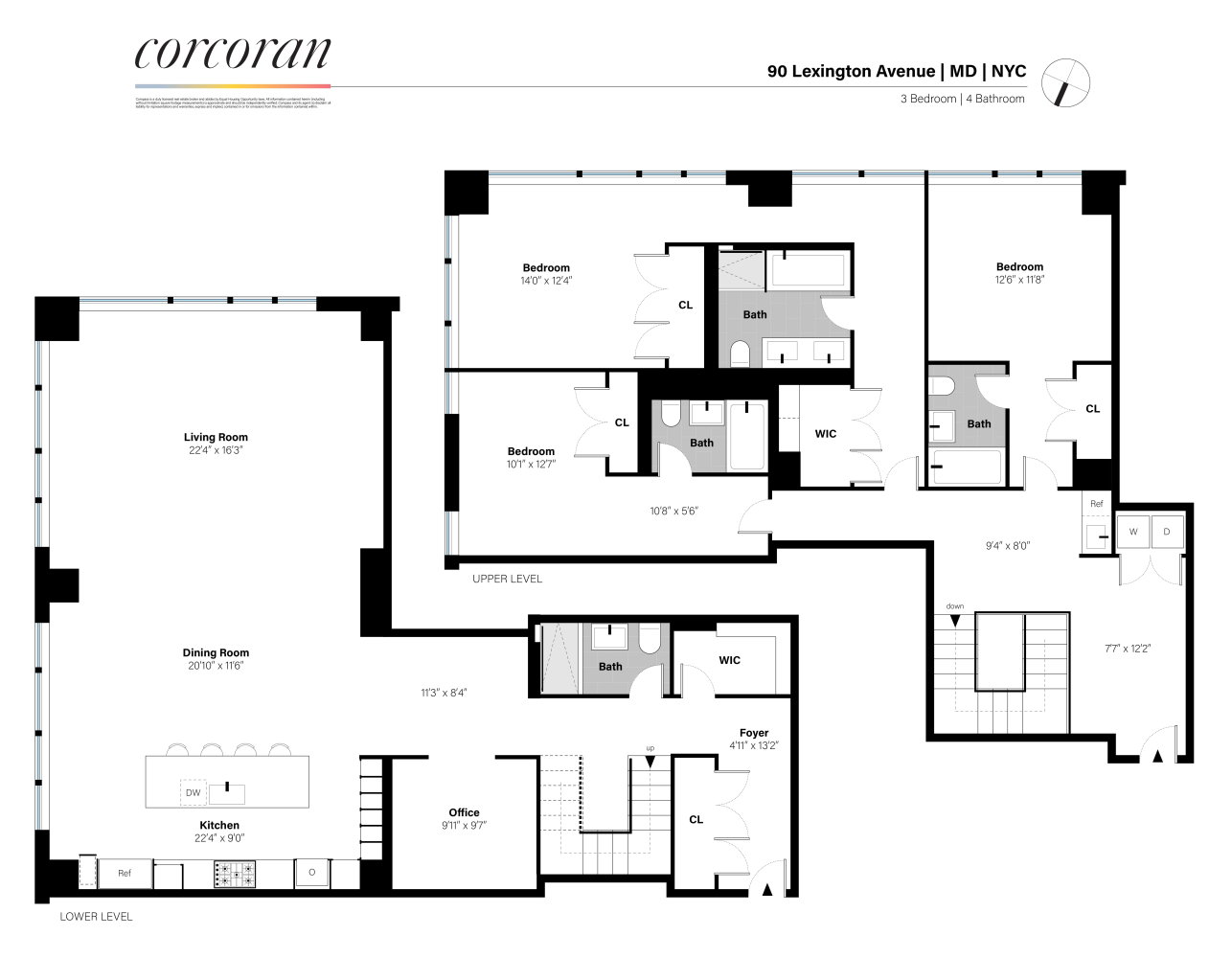 Floorplan for 90 Lexington Avenue, MD