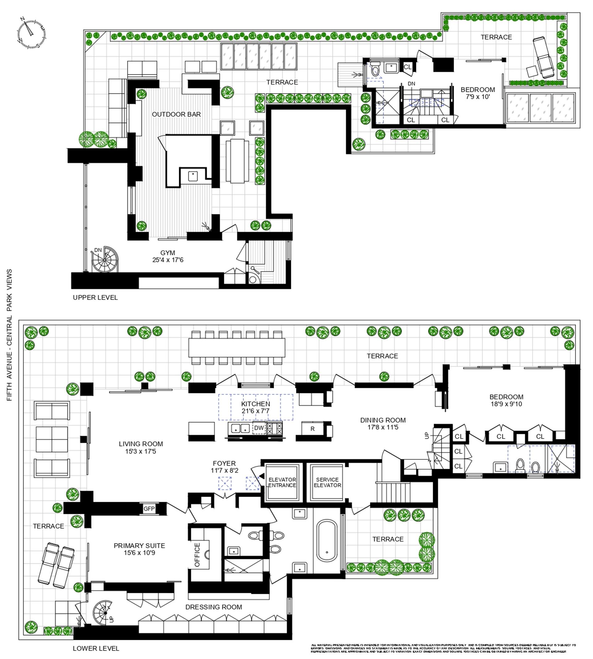 Floorplan for 988 5th Avenue, PH