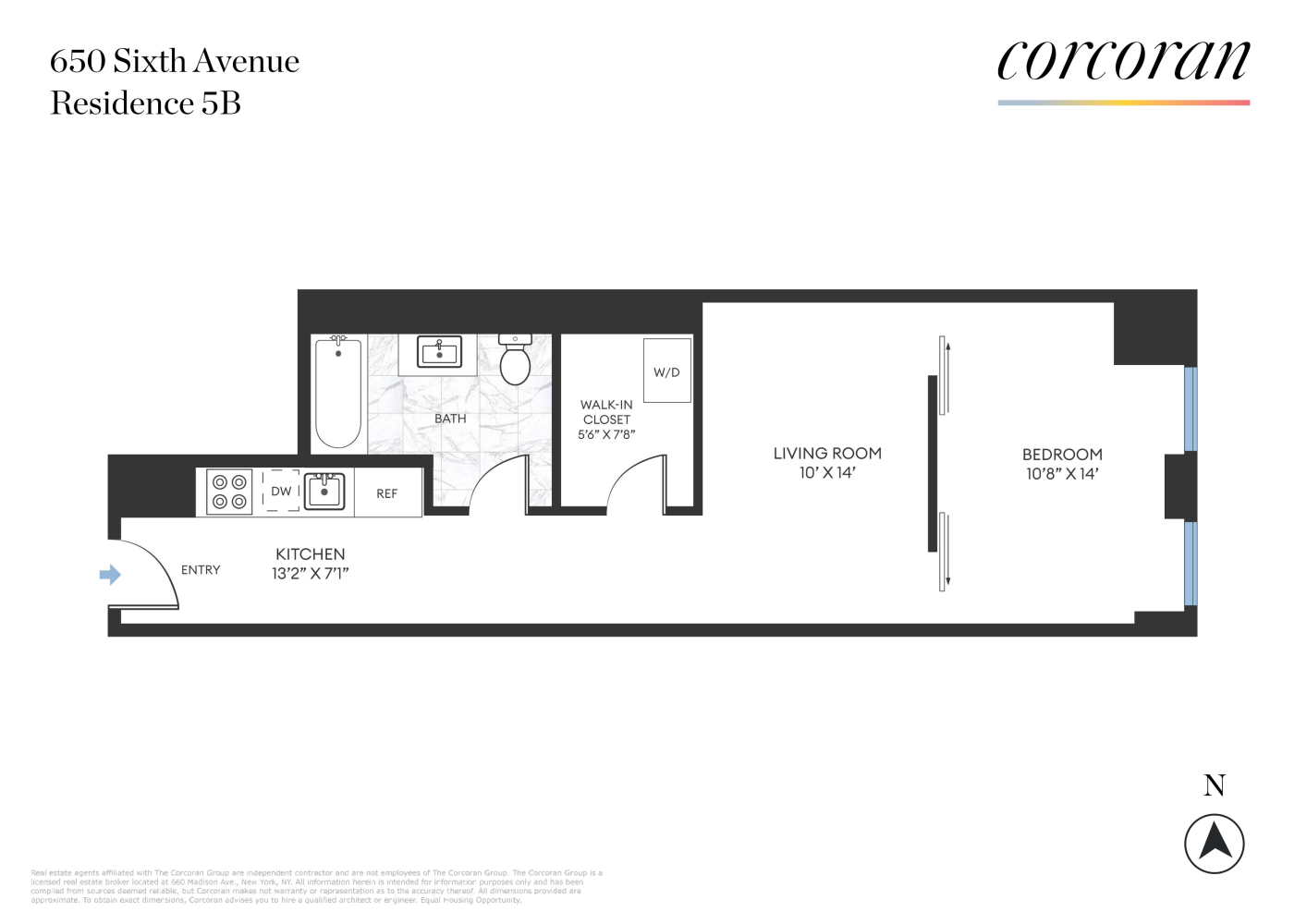 Floorplan for 650 6th Avenue, 5B
