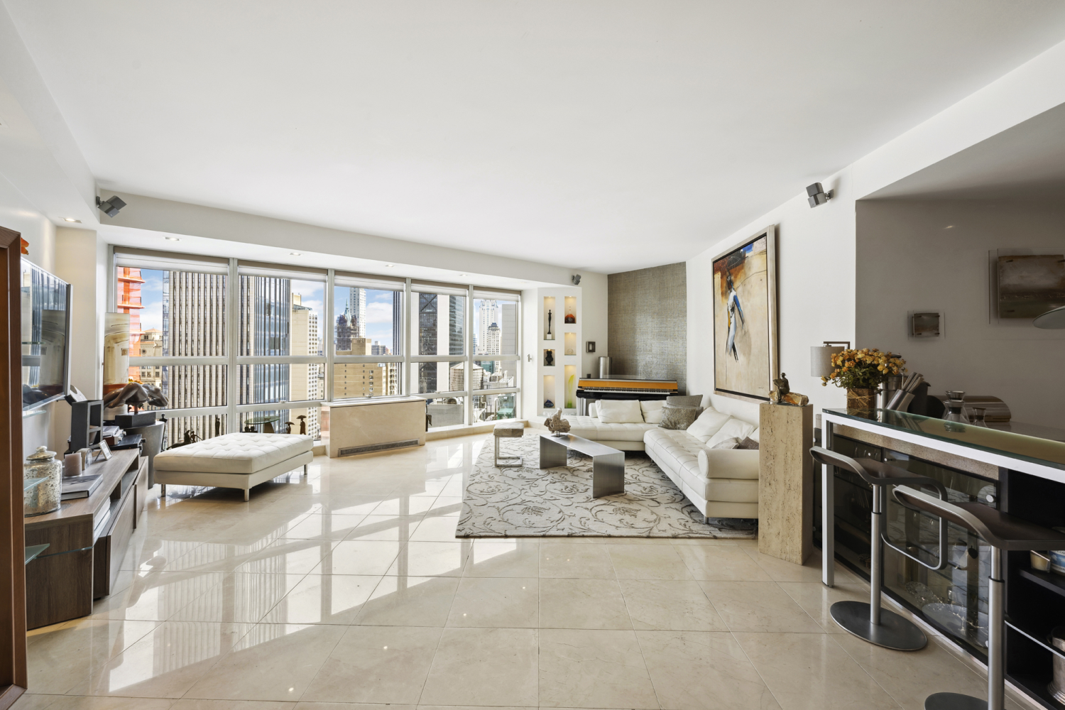 146 West 57th Street 42C, Chelsea And Clinton, Downtown, NYC - 2 Bedrooms  
2.5 Bathrooms  
4 Rooms - 
