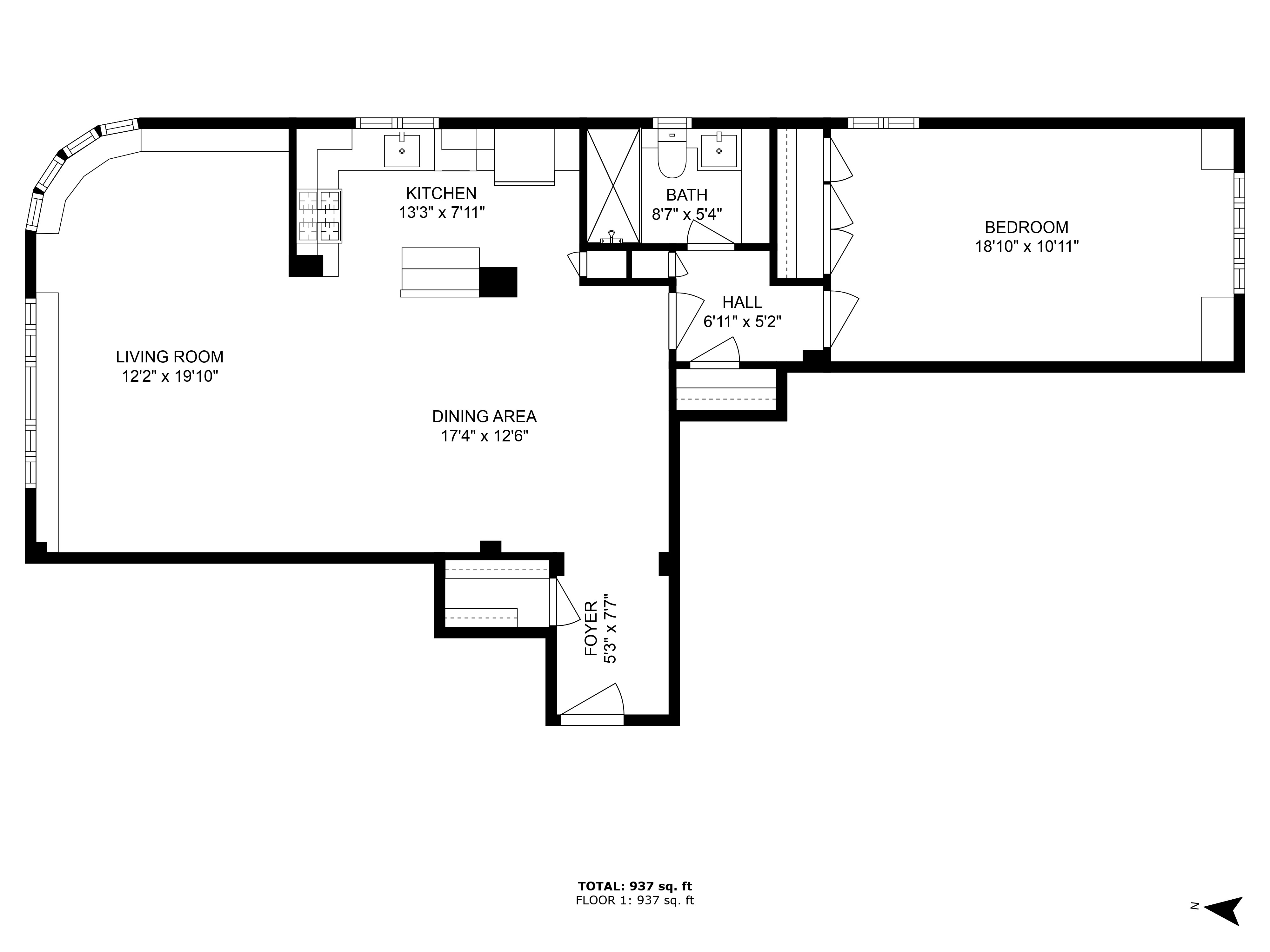 Floorplan for 140 Riverside Drive, 3N
