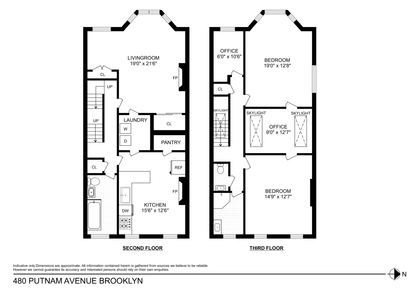 Floorplan for 480 Putnam Avenue