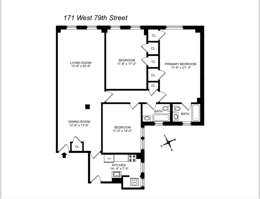 Floorplan for 171 West 79th Street, 52