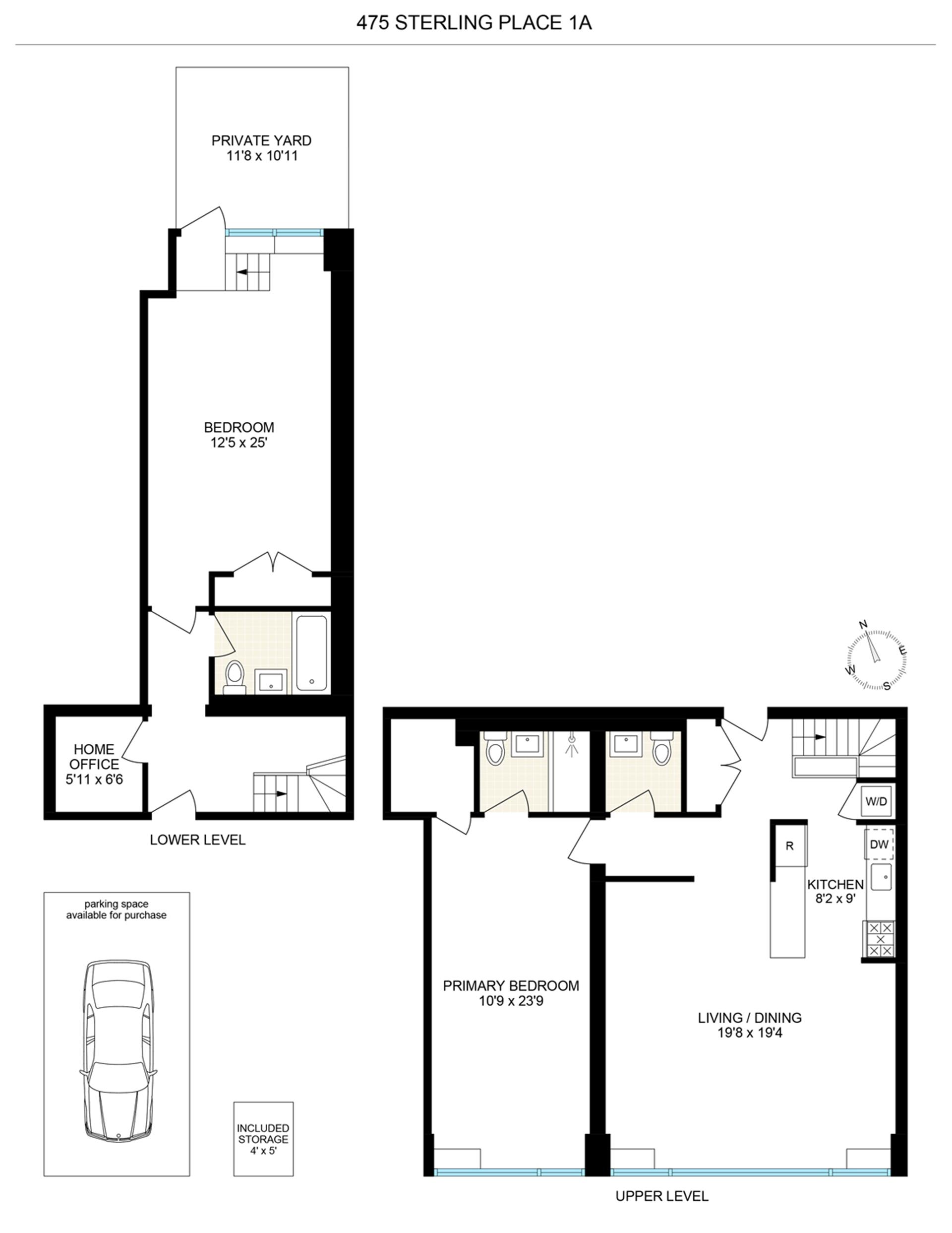 Floorplan for 475 Sterling Place, 1A