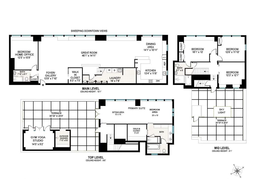Floorplan for 252 7th Avenue, PH-D
