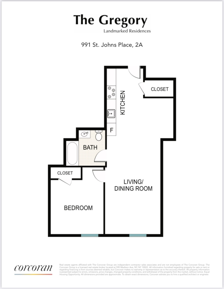 Floorplan for 991 St Johns Place, 2A
