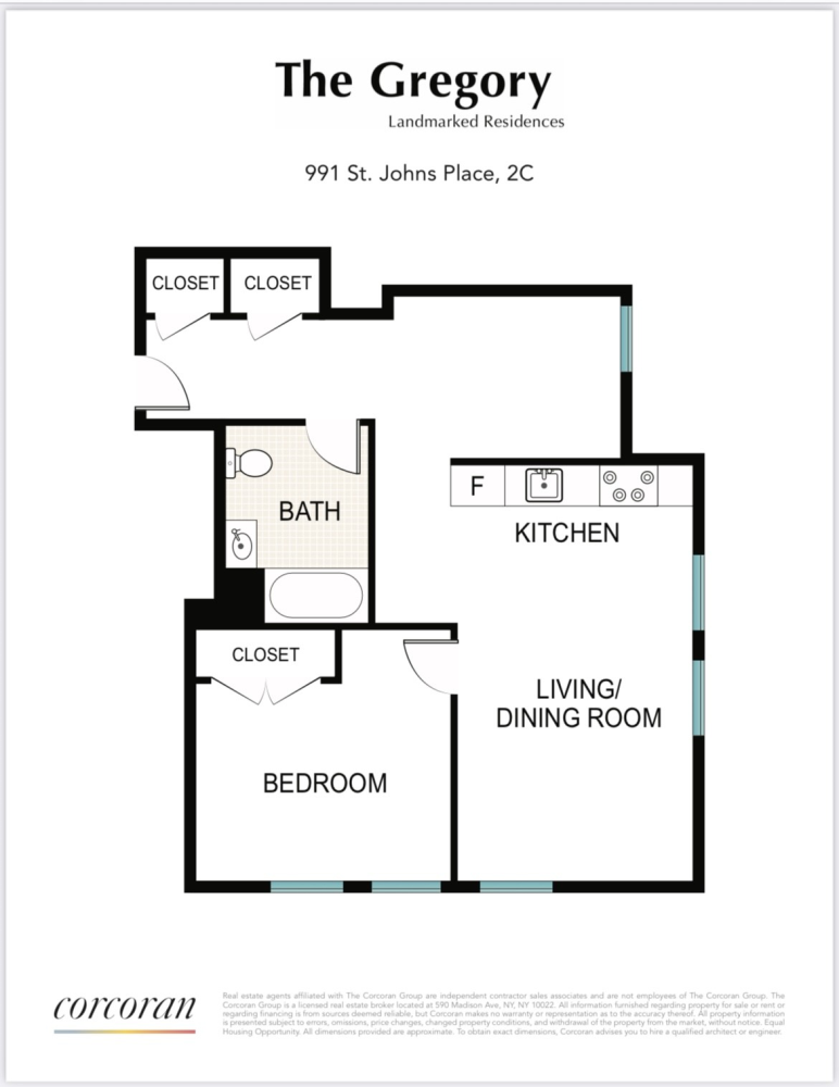 Floorplan for 991 St Johns Place, 2C