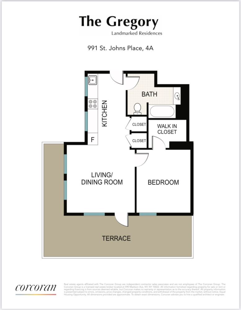 Floorplan for 991 St Johns Place, 4A