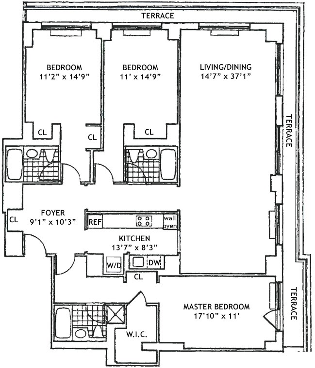 Floorplan for 170 East 87th Street, E20A