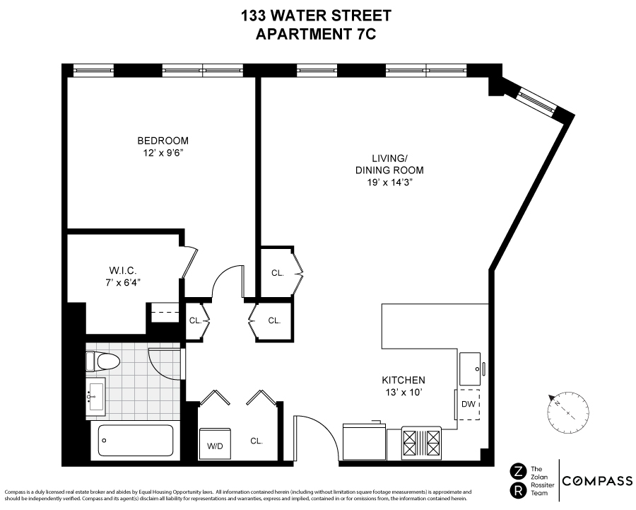 Floorplan for 133 Water Street, 7C