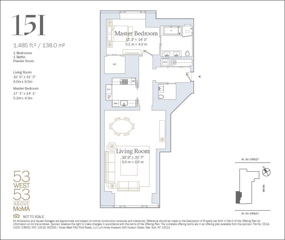 Floorplan for 53 West 53rd Street, 15I