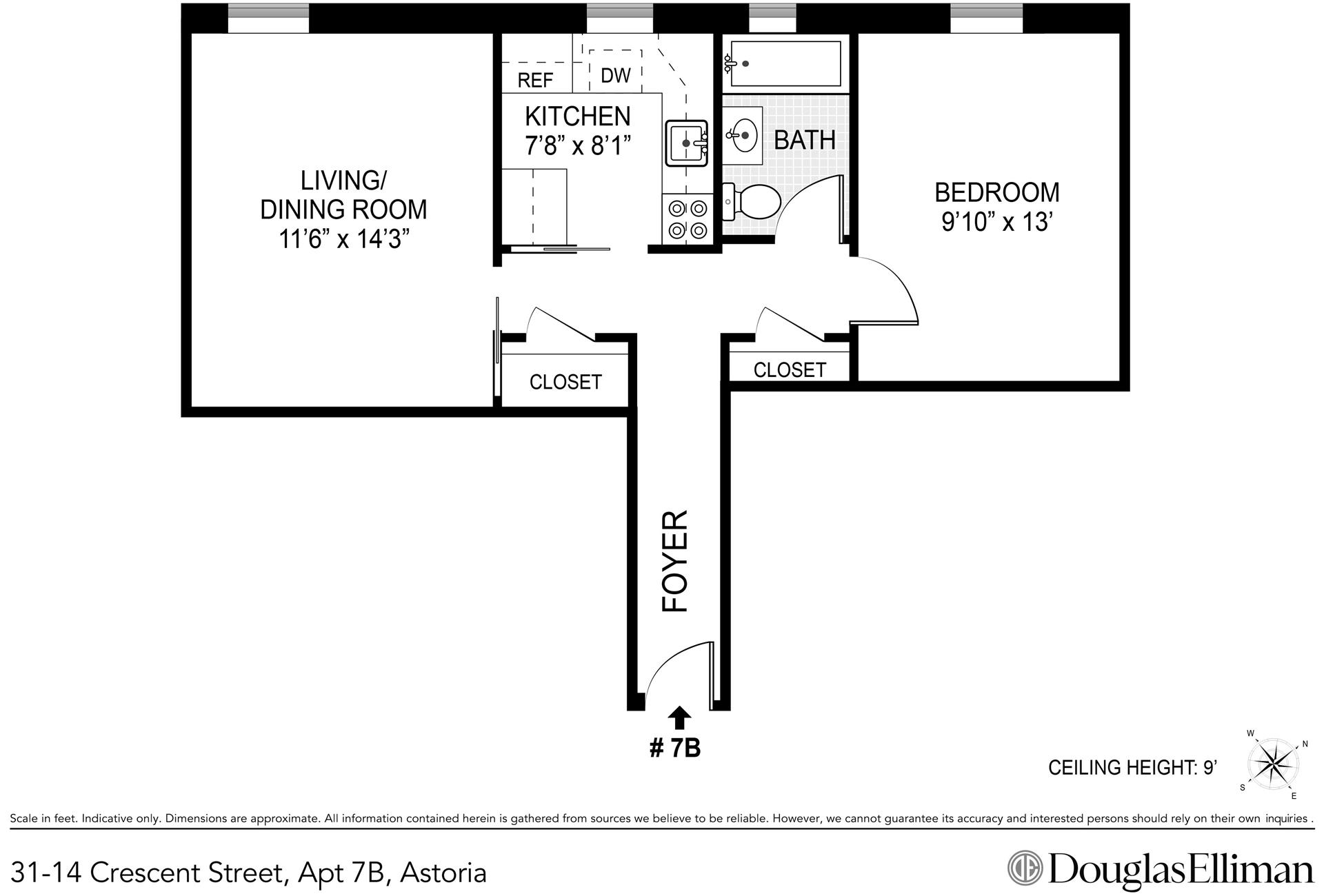 Floorplan for 31-14 Crescent Street