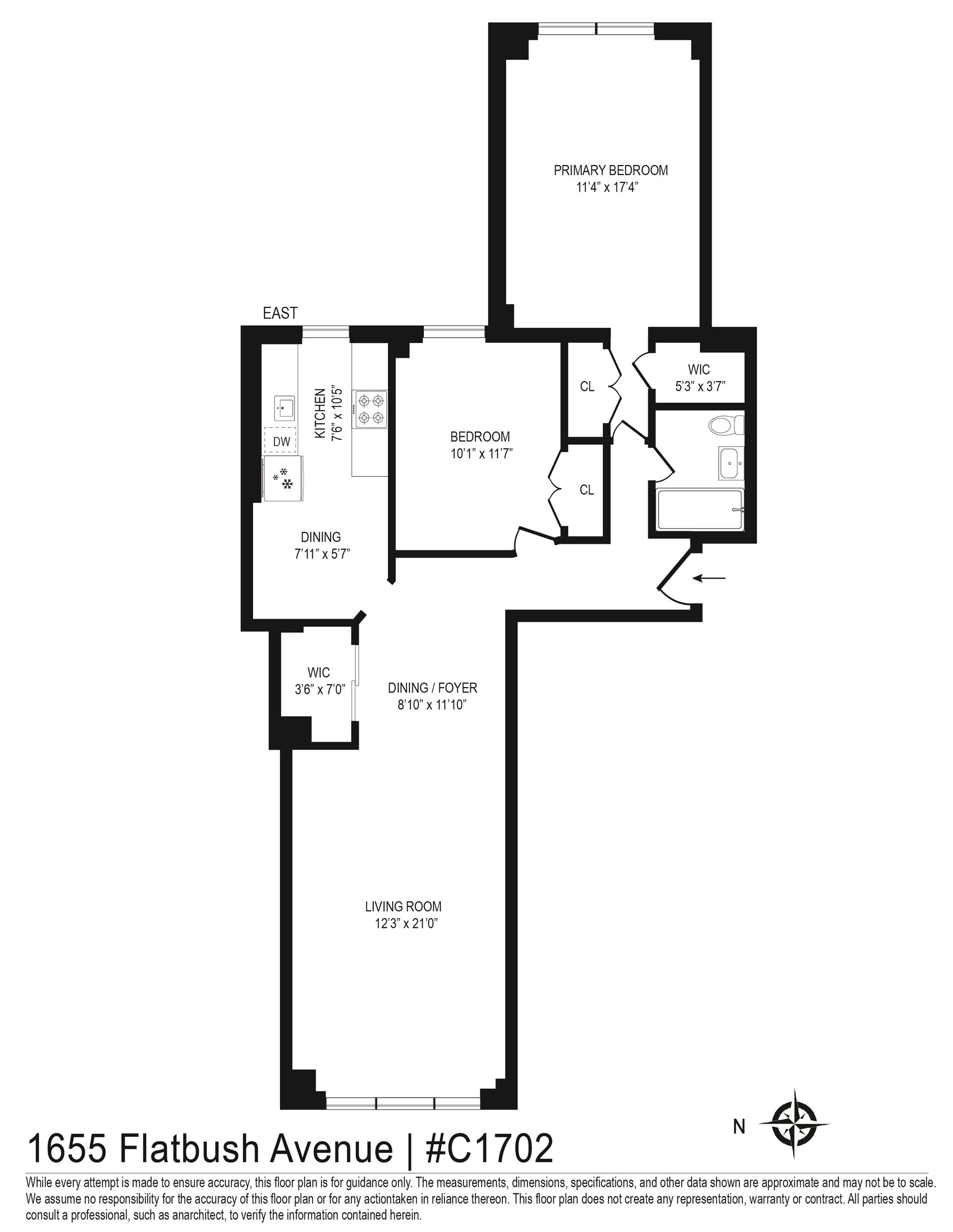 Floorplan for 1655 Flatbush Avenue, C1702