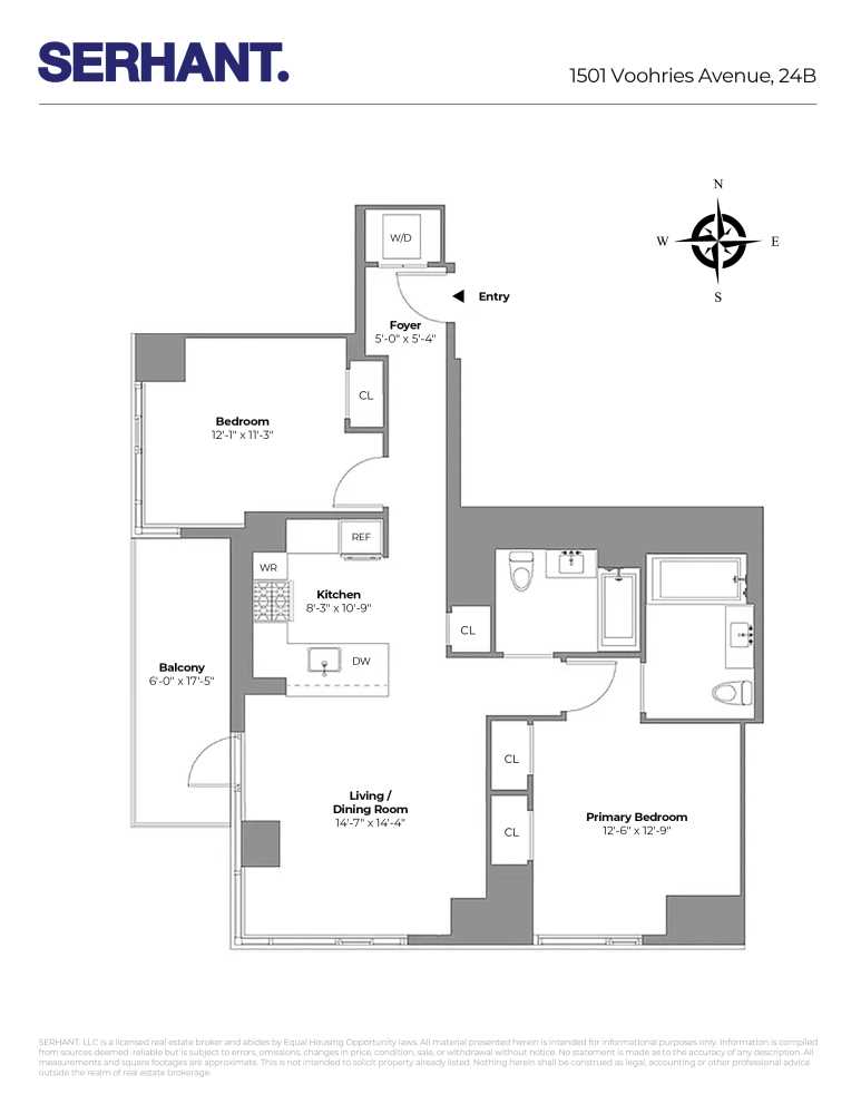 Floorplan for 1501 Voorhies Avenue, 24B