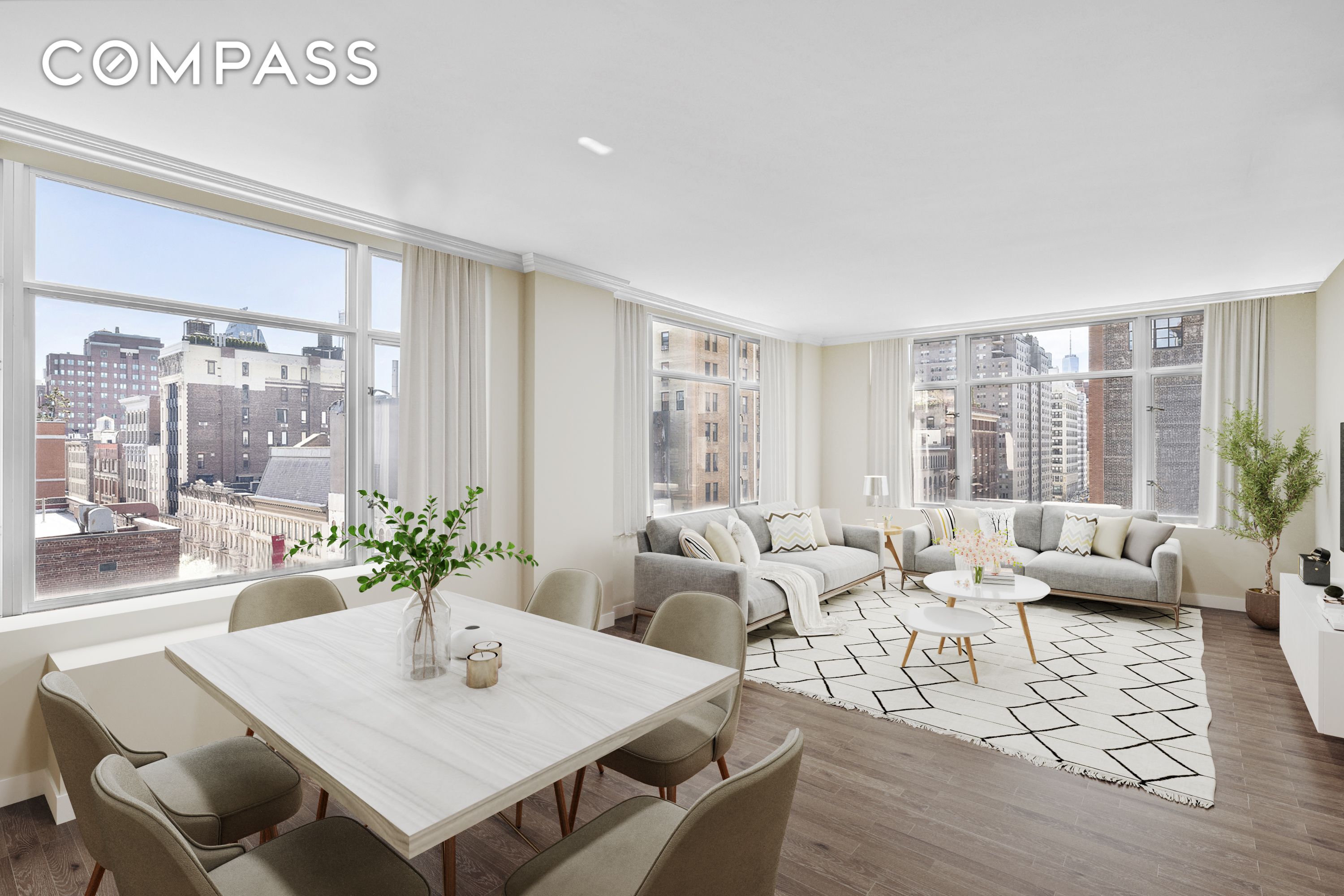 201 West 17th Street 8B, Chelsea, Downtown, NYC - 3 Bedrooms  
2.5 Bathrooms  
7 Rooms - 