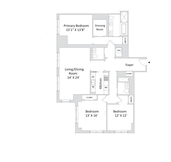 Floorplan for 30 Park Place, 47E