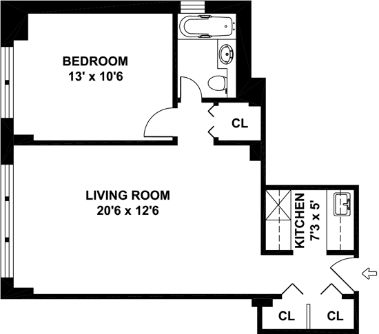 Floorplan for 120 East 90th Street, 16B