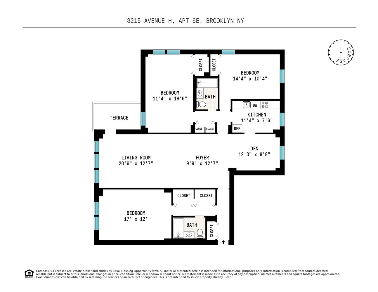 Floorplan for 3215 Ave H, 11E