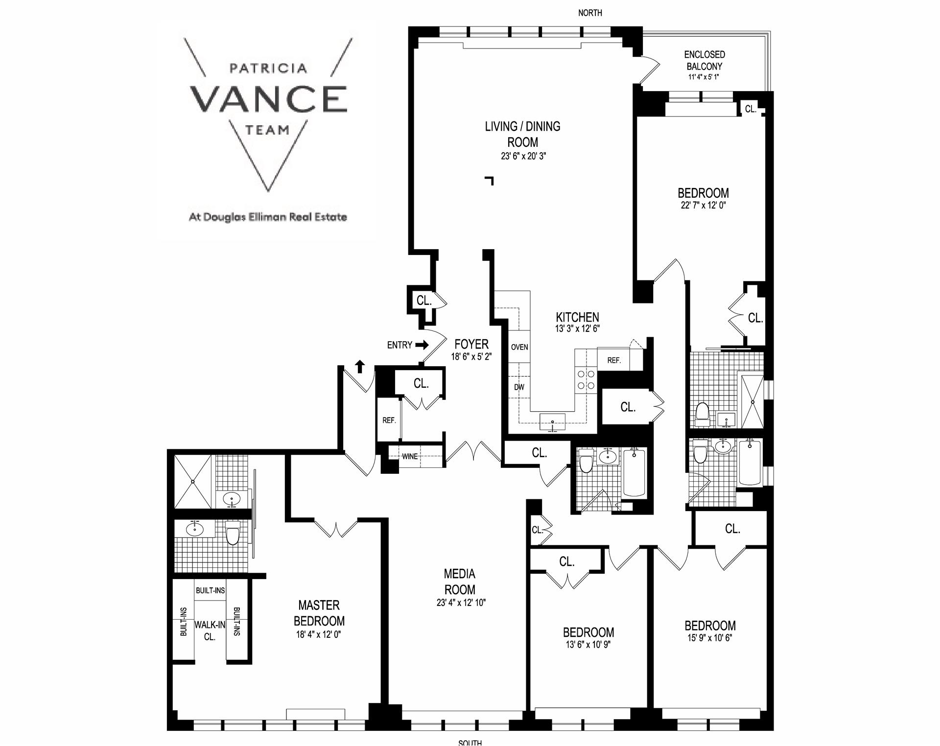 Floorplan for 220 East 67th Street, 9G