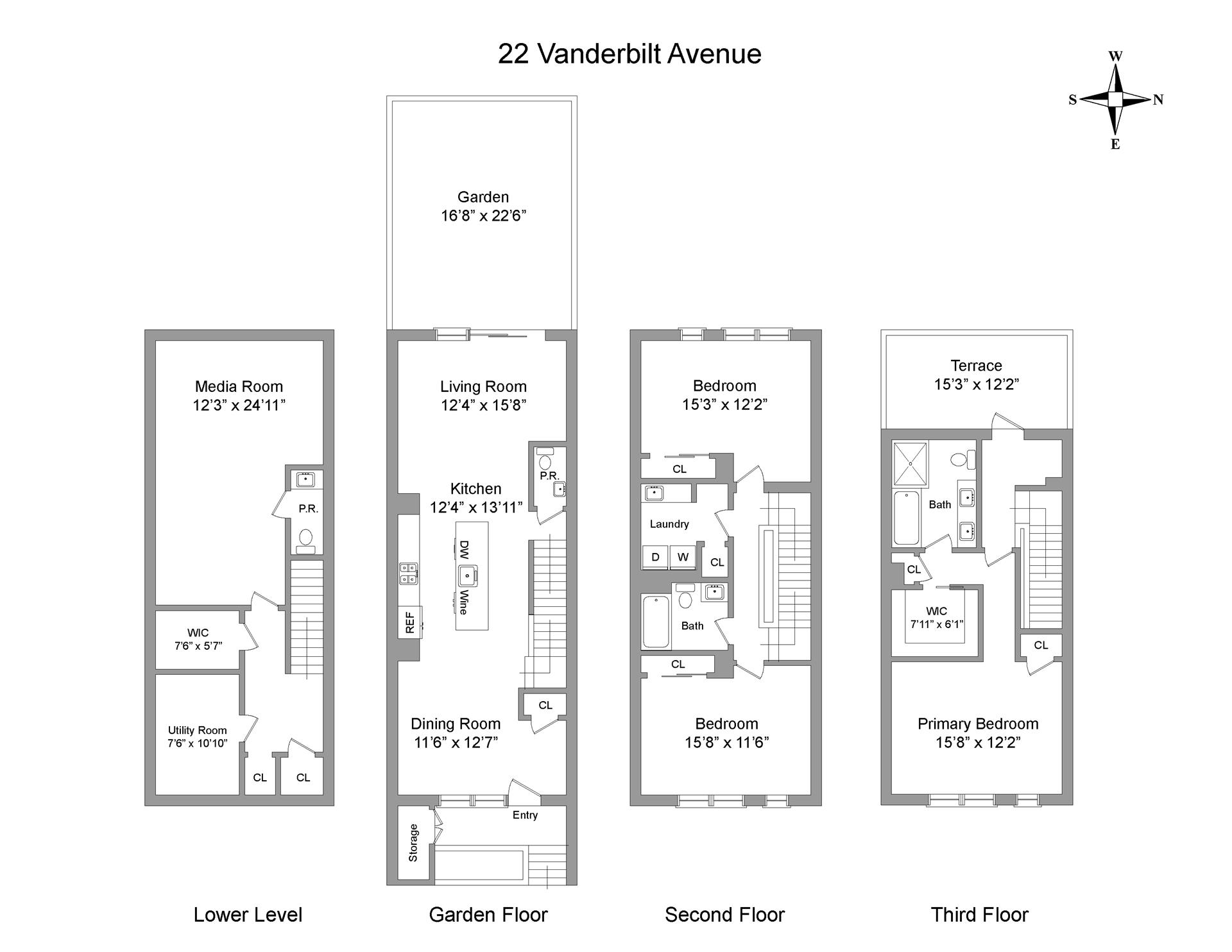 Floorplan for 22 Vanderbilt Avenue