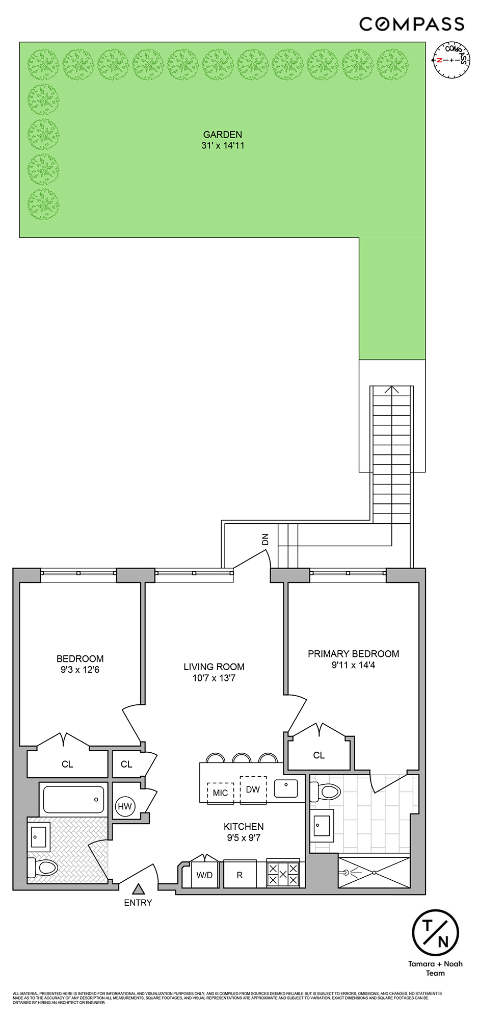 Floorplan for 35 Duffield Street, 2B