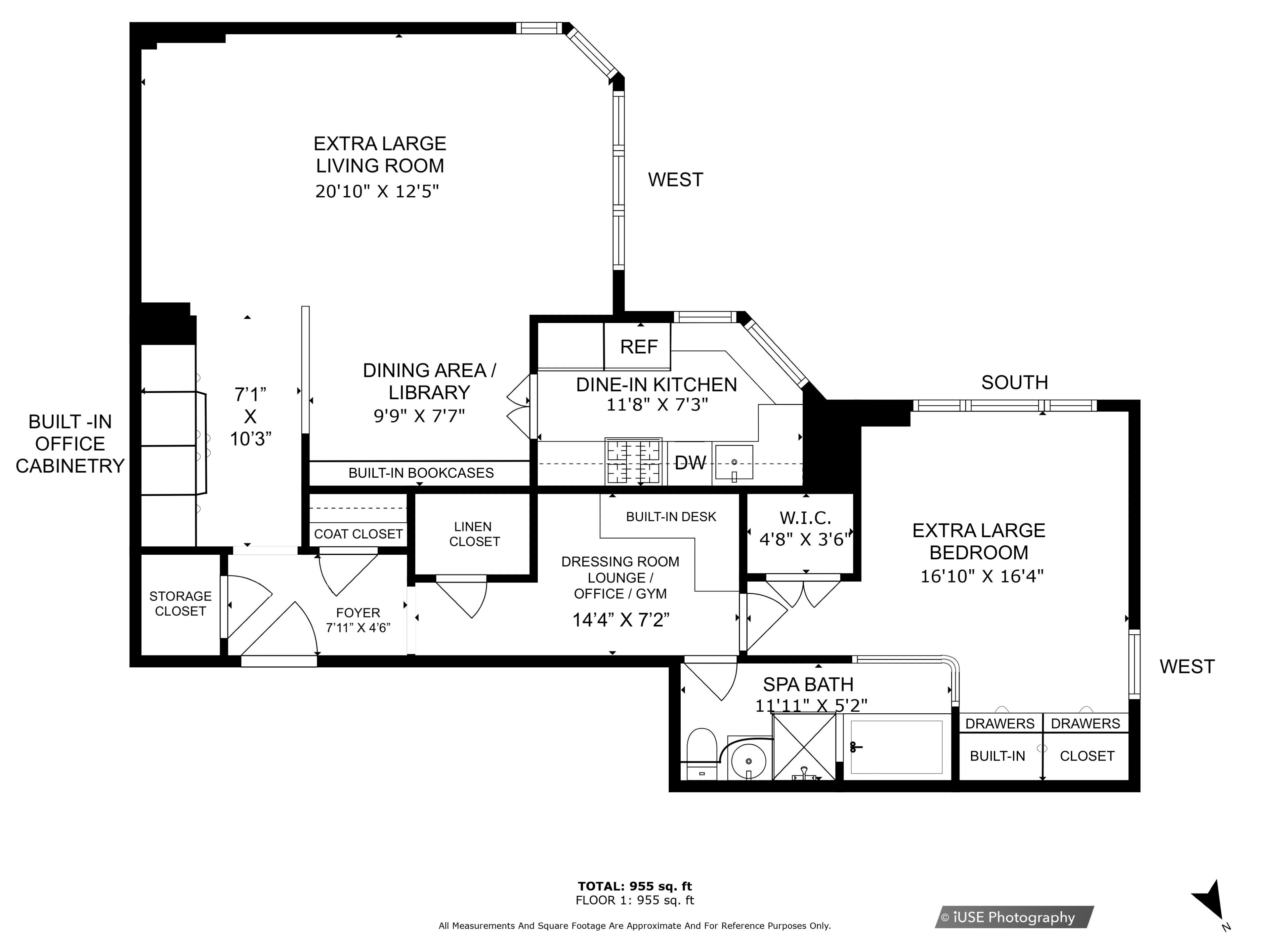 Floorplan for 20 Sutton Place, 7-E