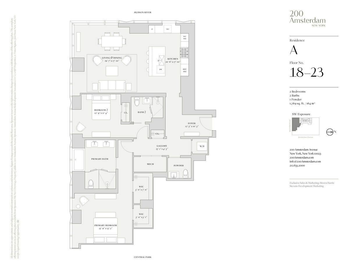 Floorplan for 200 Amsterdam Avenue, 21A