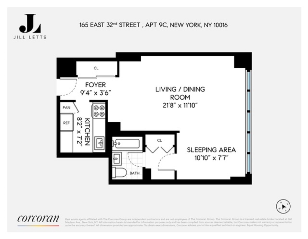 165 E 32ND Street, New York, NY 10016, 1 Room Rooms,1 BathroomBathrooms,Residential,For Sale,BYRON,32ND,RPLU-33422961216