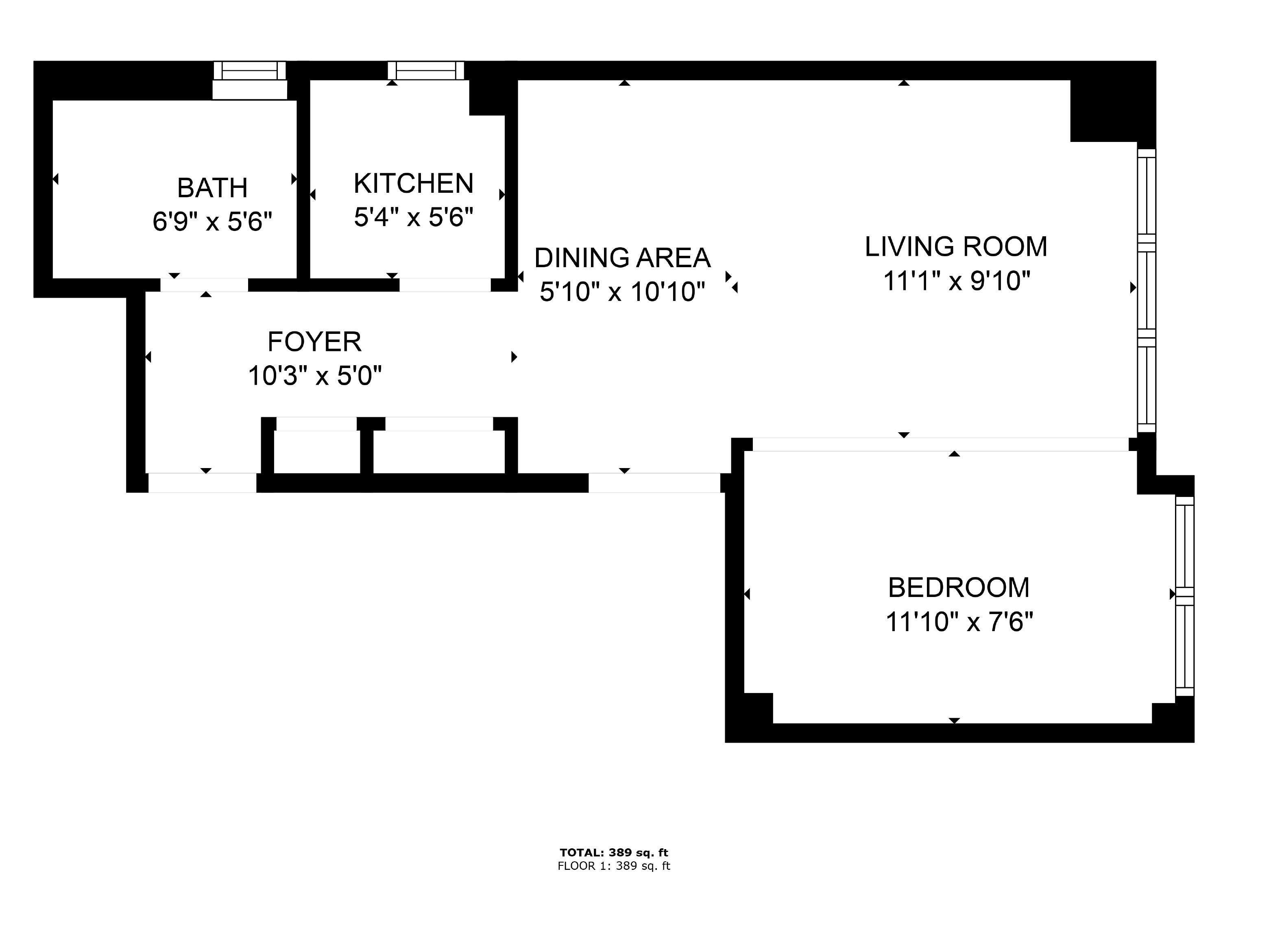 Floorplan for 210 East 63rd Street, 11A