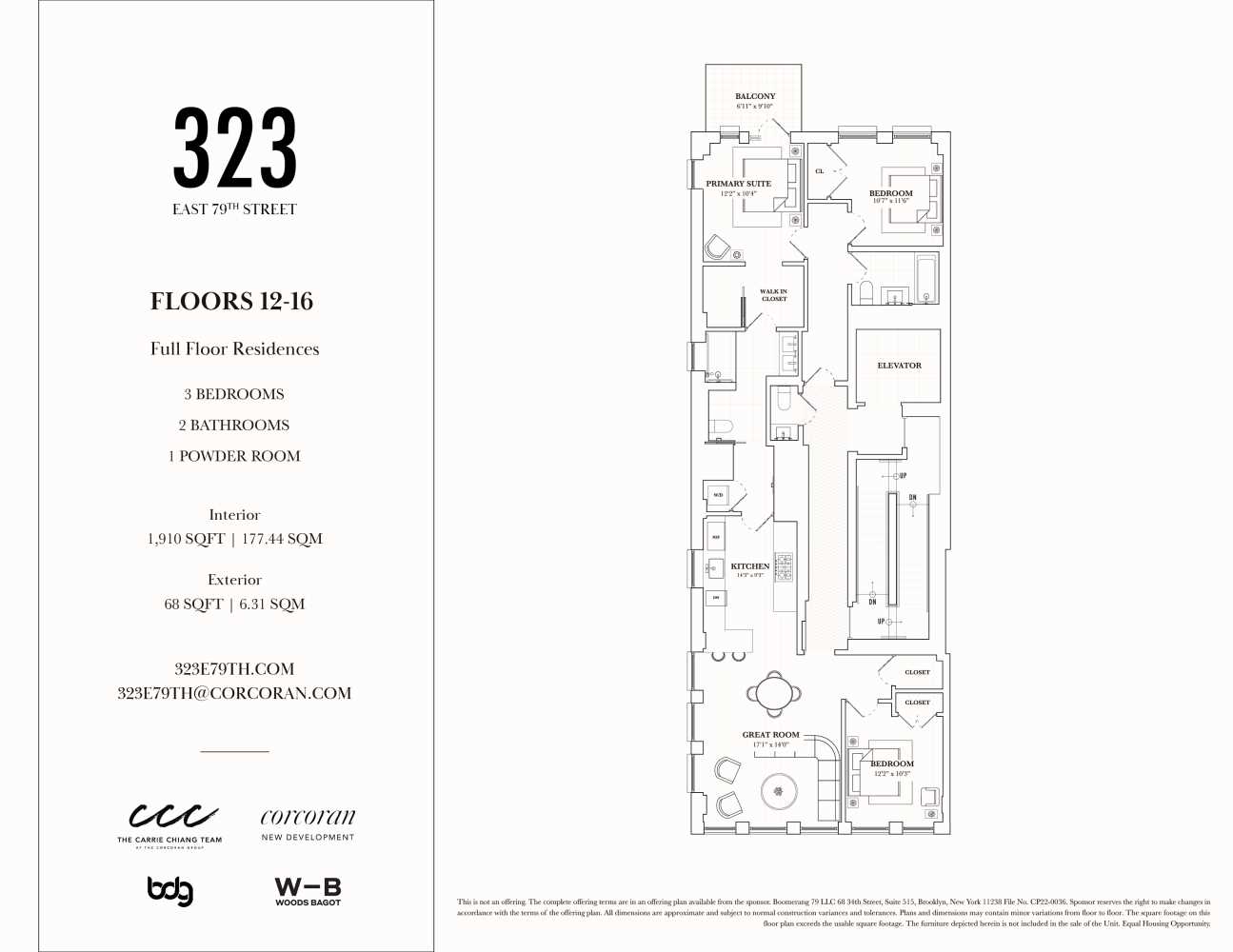 Floorplan for 323 East 79th Street, 14