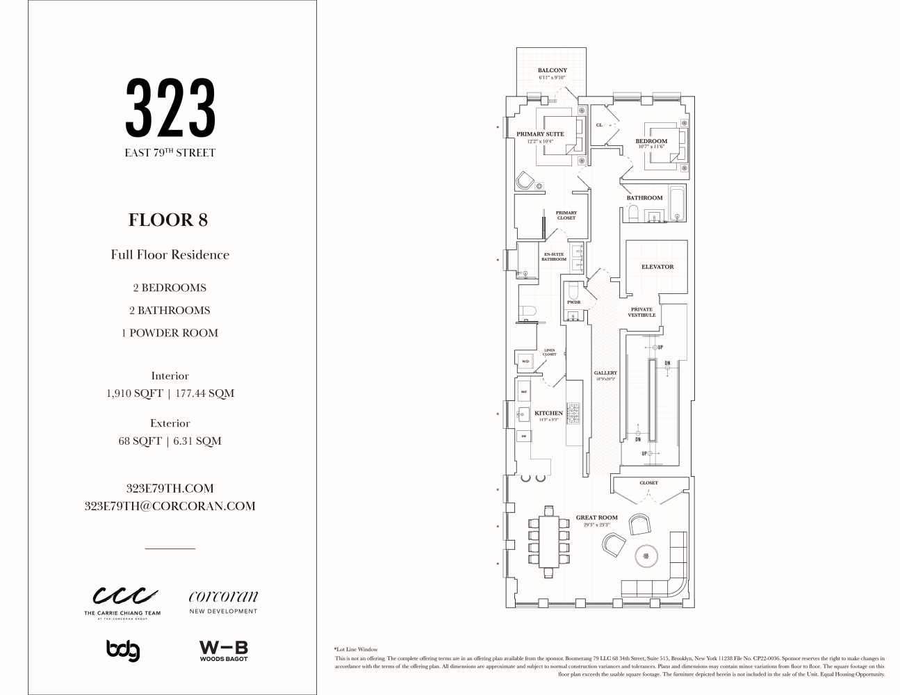 Floorplan for 323 East 79th Street, 8