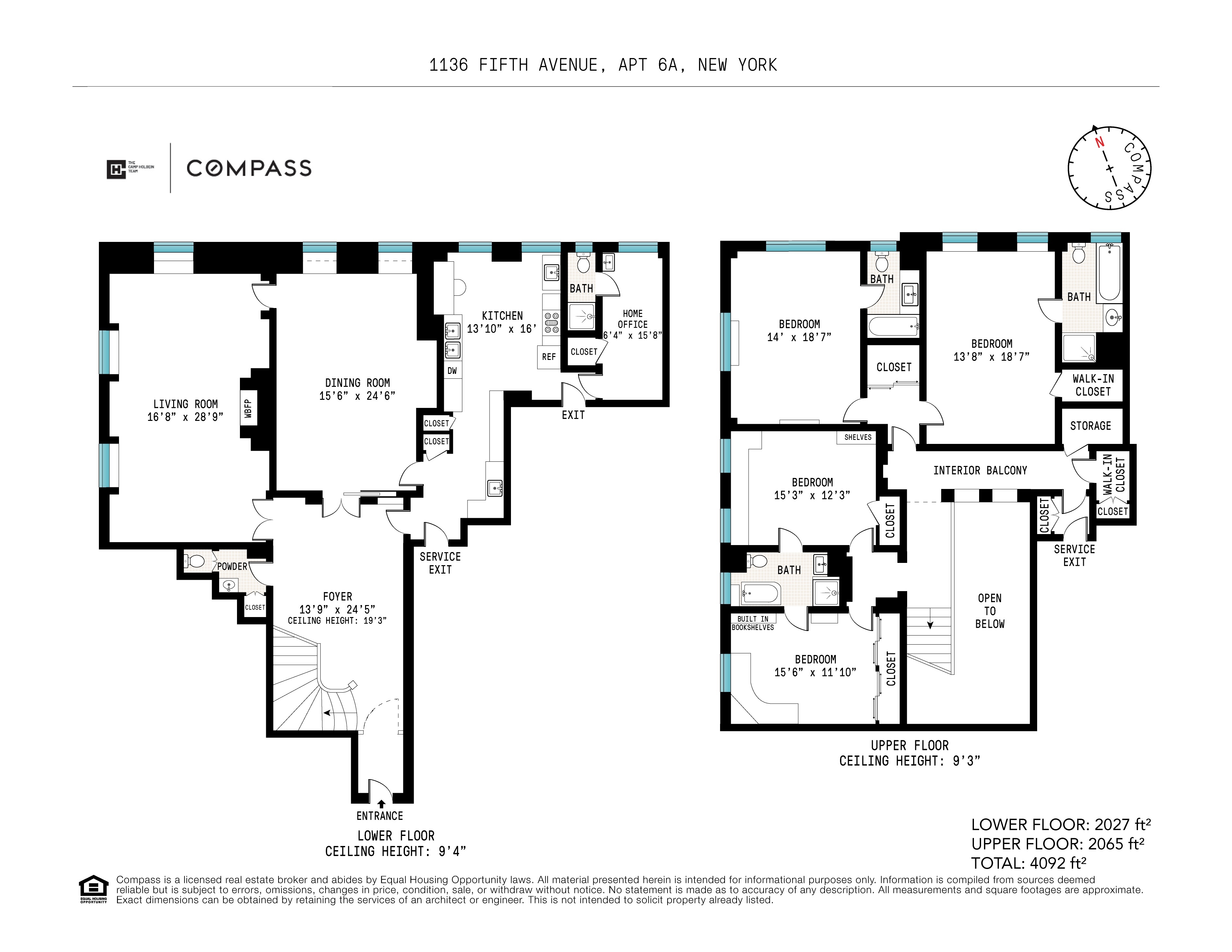 Floorplan for 1136 5th Avenue, 6A