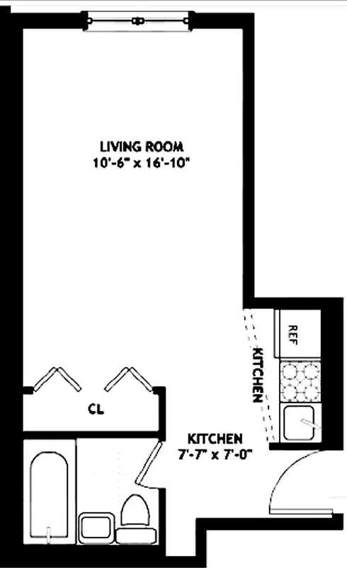 Floorplan for 55 West 83rd Street, 4C