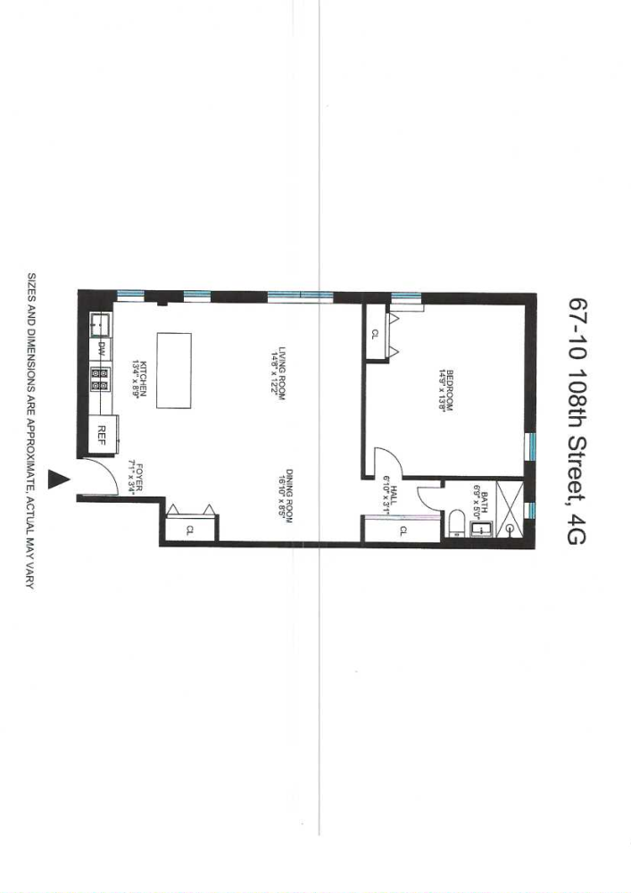 Floorplan for 67-10 108th St