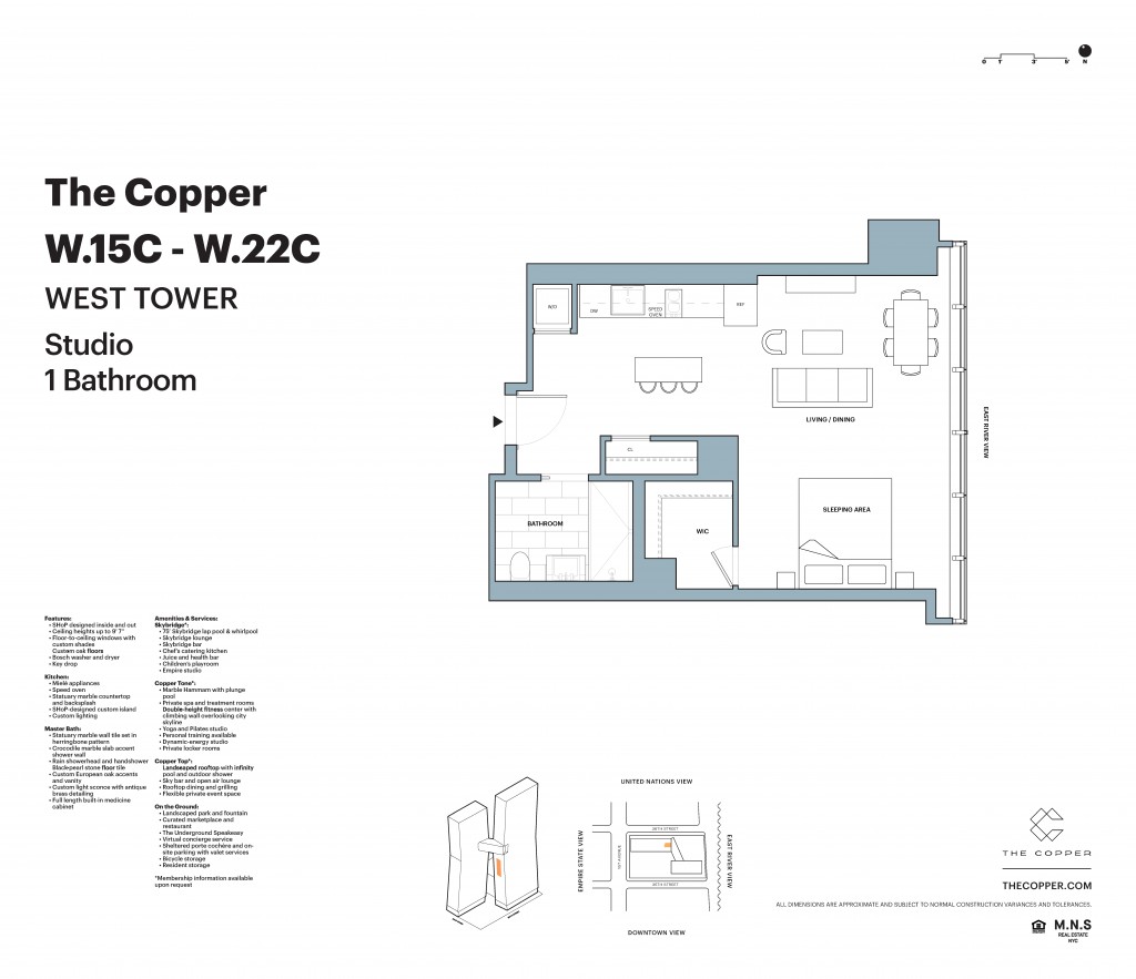 Floorplan for 626 1st Avenue, W-17C