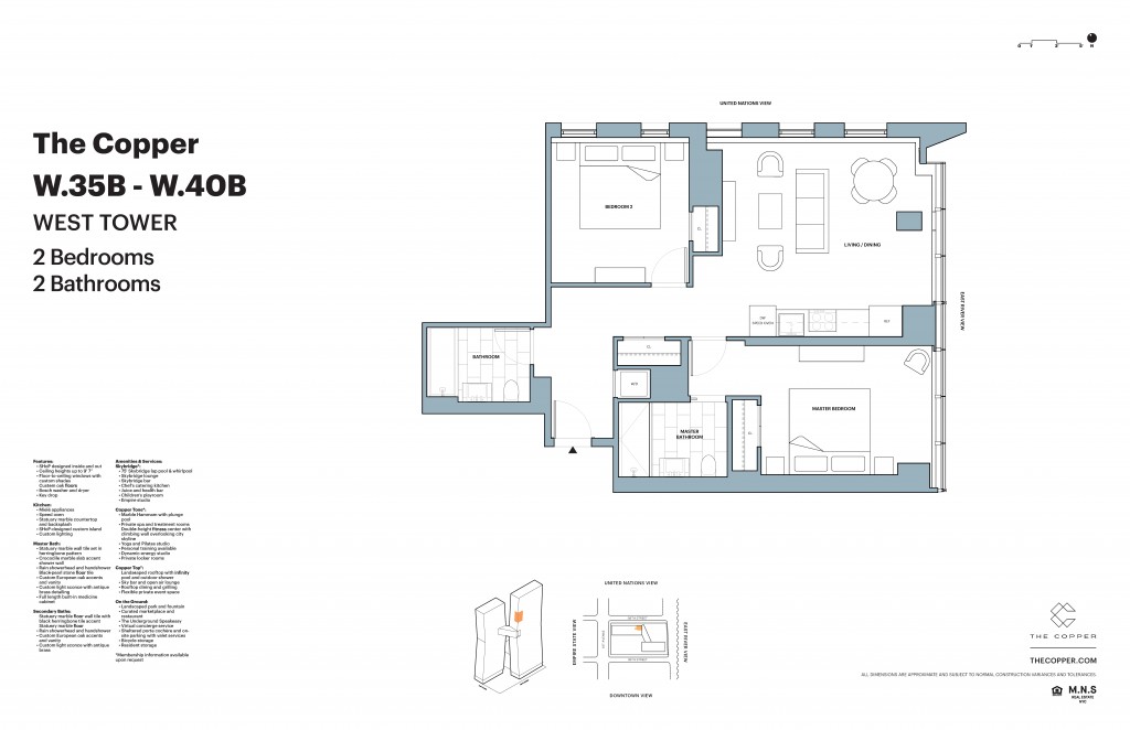 Floorplan for 626 1st Avenue, W-40B