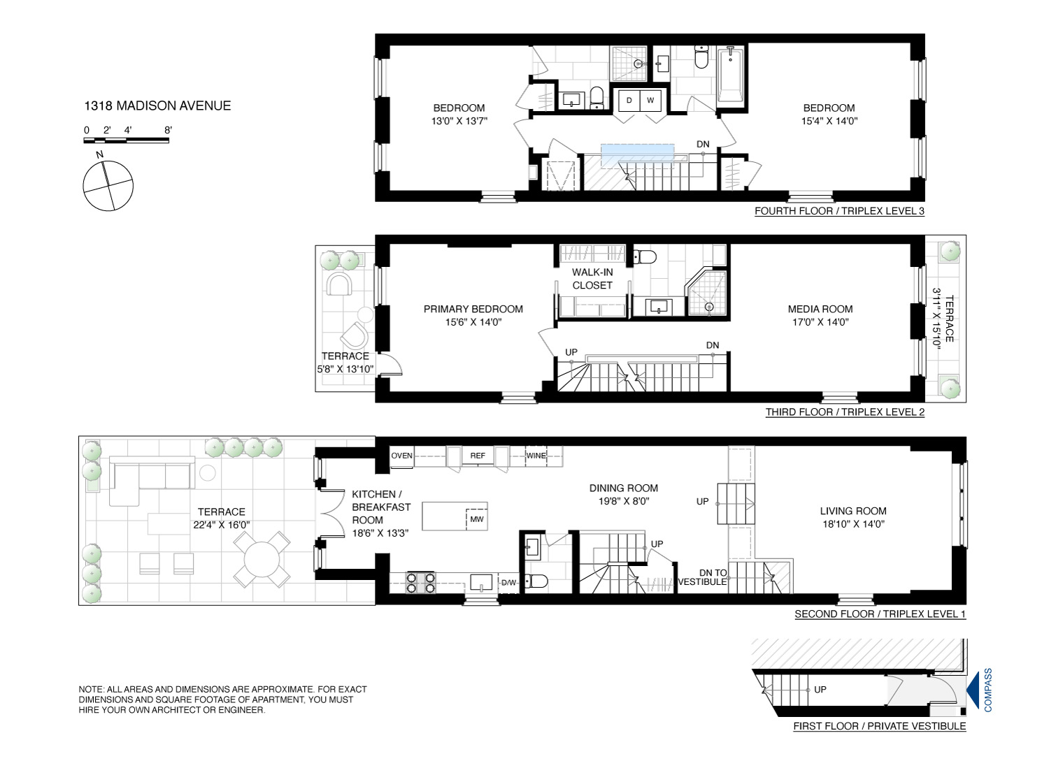 Floorplan for 1318 Madison Avenue, TRP