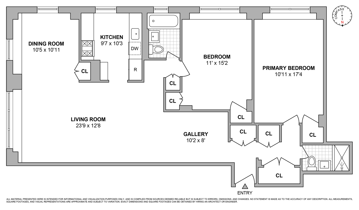 Floorplan for 145 East 15th Street, 9U