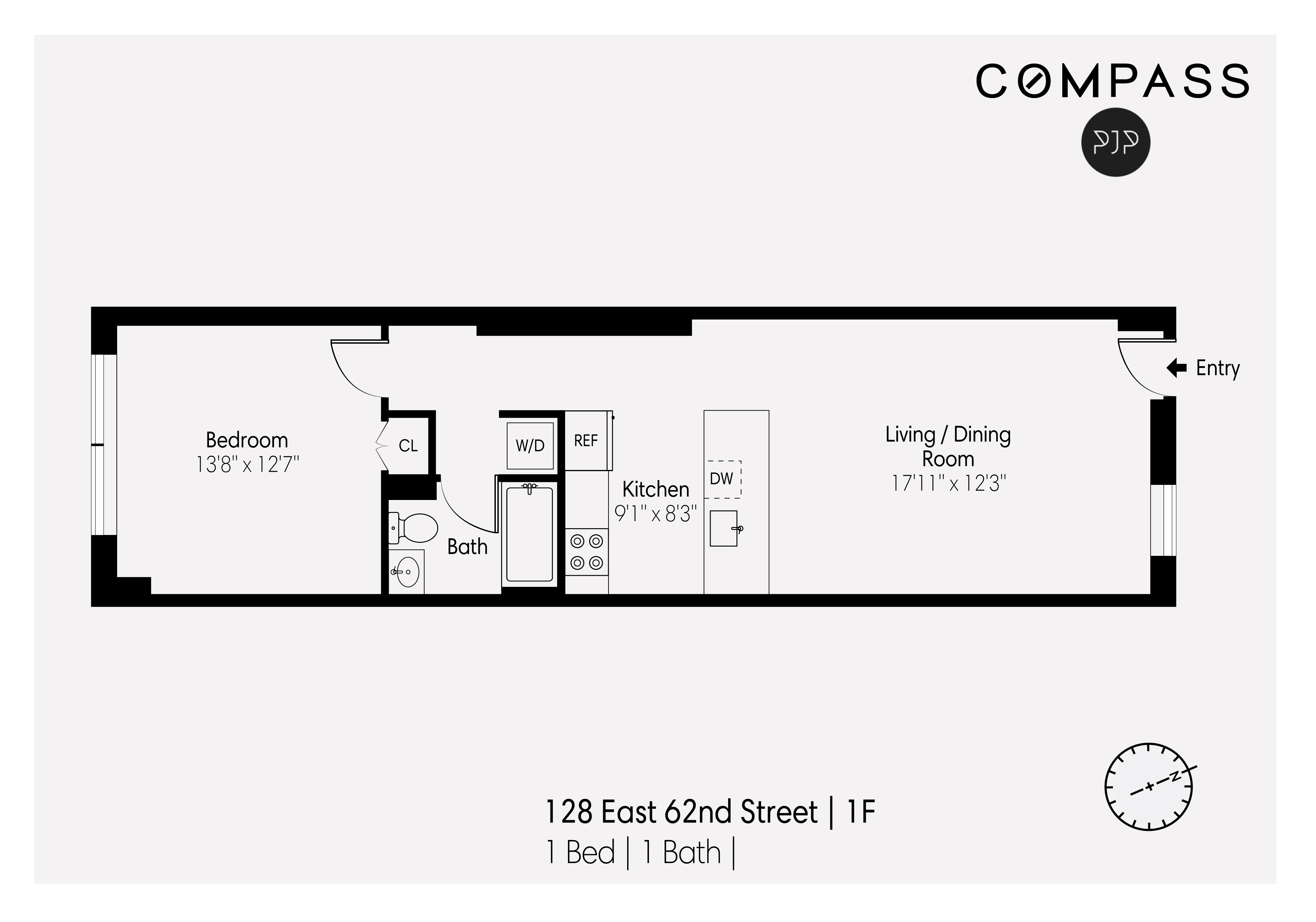 Floorplan for 128 East 62nd Street, 1F